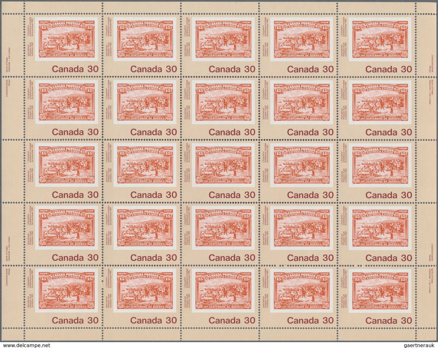 Canada: 1982, International Philatelic Youth Exhibition, Michel No. 822 (150), 823 (175), 824 (225), - Collections
