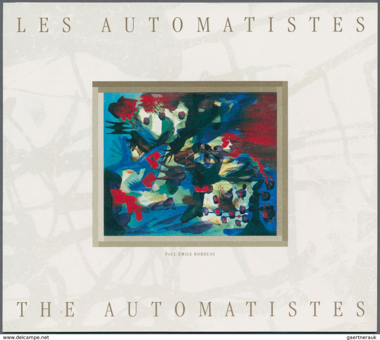 Canada: 1998, Paintings "The Automatistes", 180 X Michel No. MH 0-222 Mint Never Hinged. Face Value - Colecciones