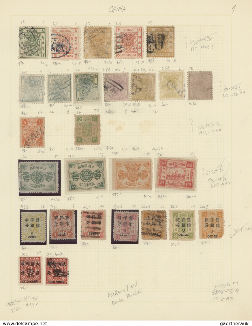 China: 1878/1933, Collection Of The Empire And Early Republic, Including The Large And Small Dragons - Otros & Sin Clasificación