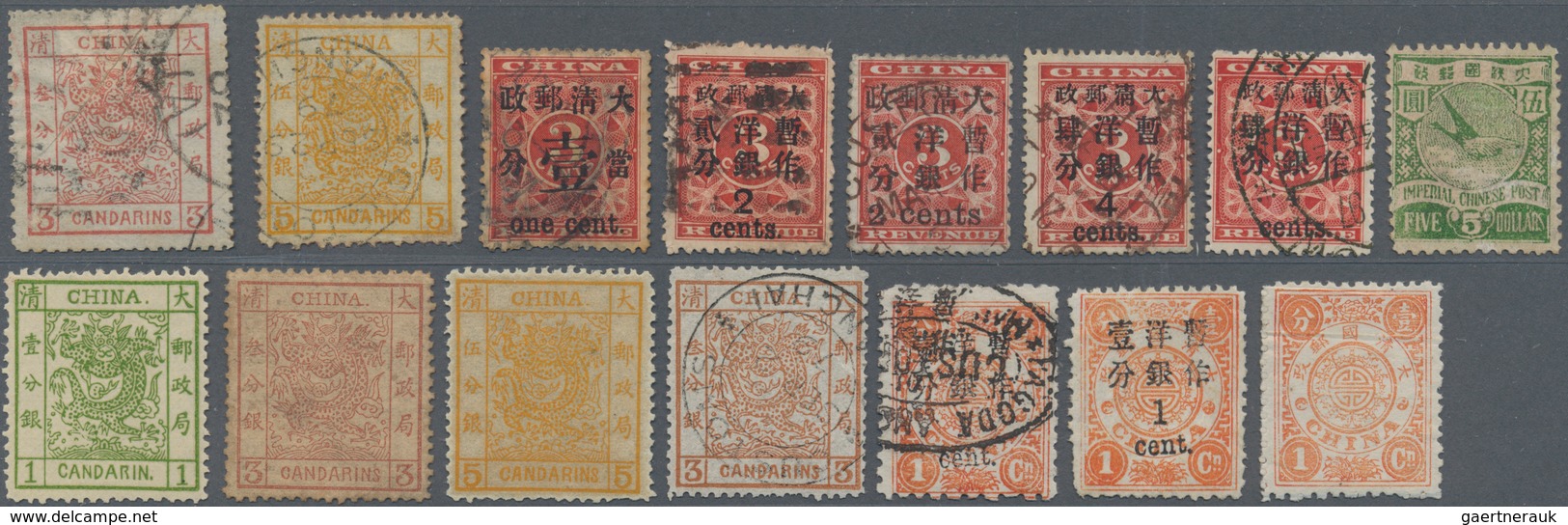 China: 1878/1949, Collection From The Large Dragon To The Gold Yuan Issues, Including A Number Of La - Otros & Sin Clasificación