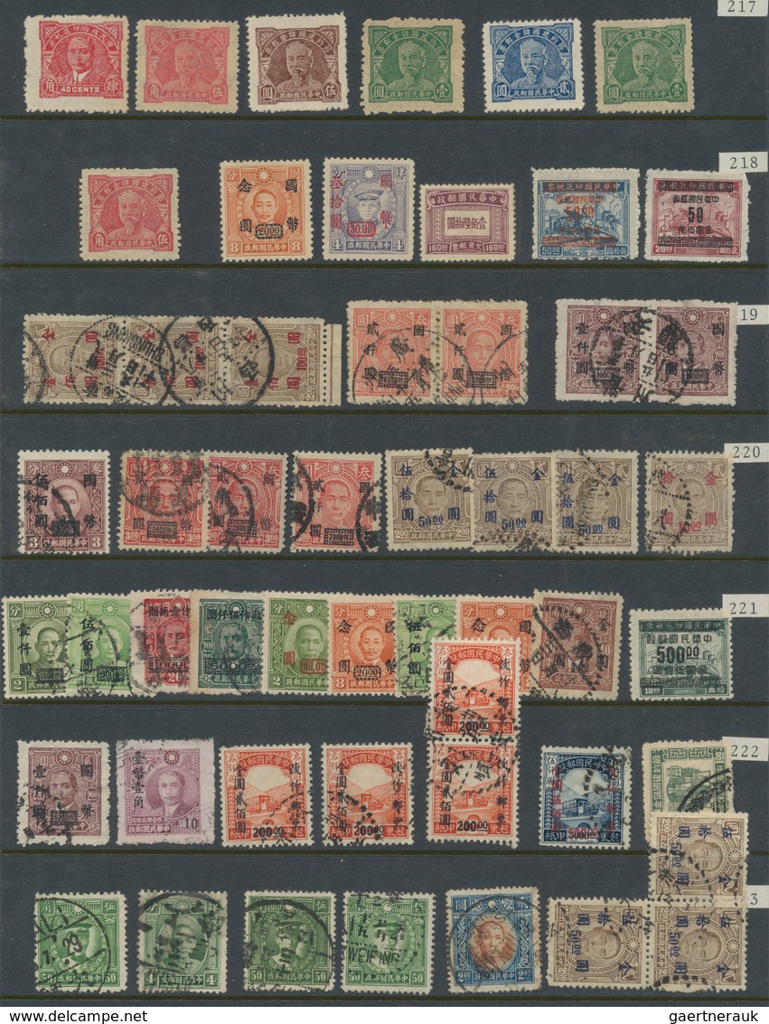 China: 1878/1949, collection from the Large Dragon to the Gold Yuan issues, including a number of La