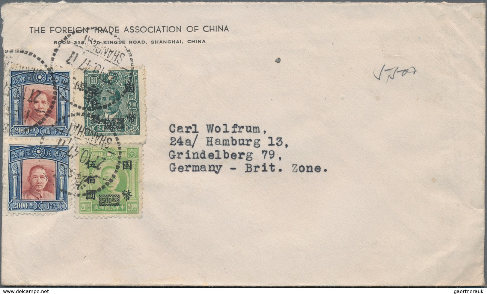 China: 1930/55 (ca.), 10 Covers, Postcards And Postal Stationeries, From The Junk Issue To Later Nat - Otros & Sin Clasificación
