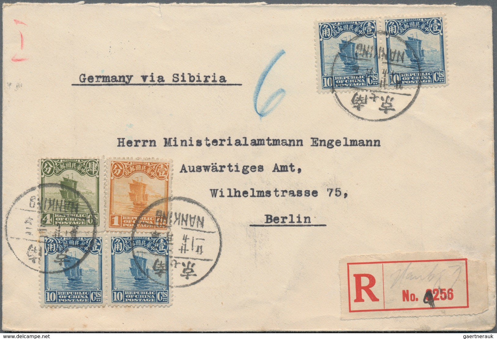 China: 1930/55 (ca.), 10 Covers, Postcards And Postal Stationeries, From The Junk Issue To Later Nat - Sonstige & Ohne Zuordnung