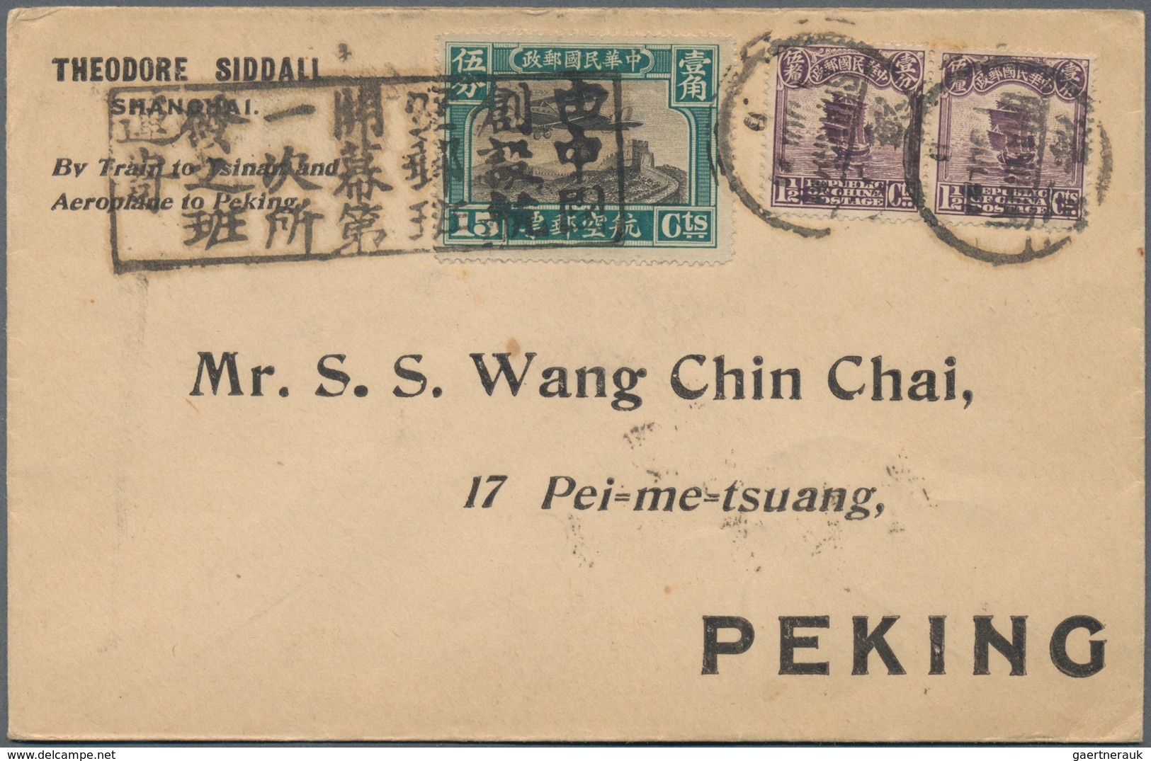 China - Flugpost: 1921 From, Comprehensive Collection With Ca.50 Airmail Covers, Comprising Early Fi - Andere & Zonder Classificatie