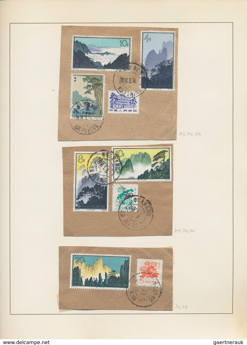 China - Volksrepublik: 1964/65, Collection With Many Duplicates Including The Yellow Mountain Issue - Otros & Sin Clasificación