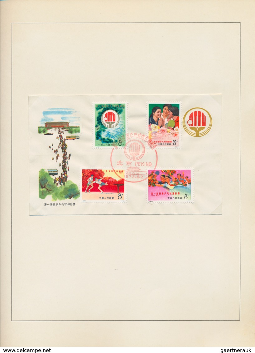 China - Volksrepublik: 1965/77, collection with many duplicates in 5 albums starting from C109, with