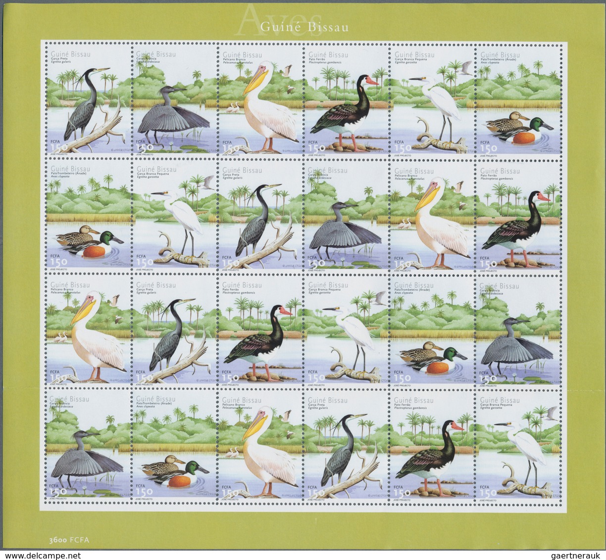 Guinea-Bissau: 2001/2002, stock of thousands of complete sets (often in units or sheets) and souveni