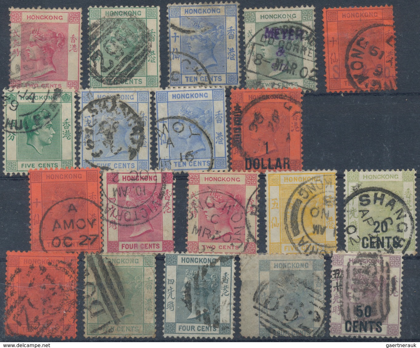 Hongkong: 1900/70 (ca.), Collection On Stock Cards, MH And Used, Also Including A Few Covers. - Andere & Zonder Classificatie
