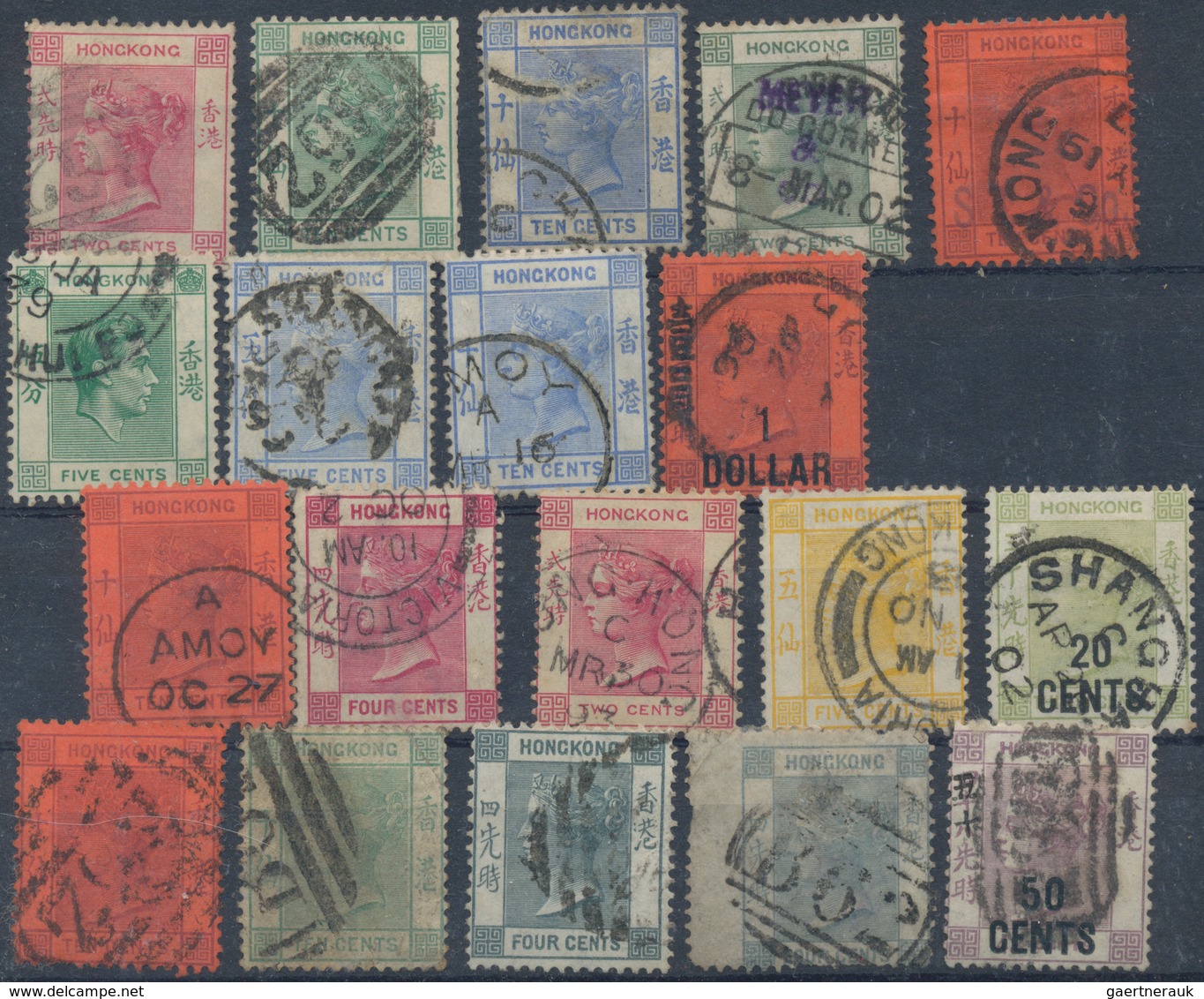 Hongkong: 1900/70 (ca.), Collection On Stock Cards, MH And Used, Also Including A Few Covers. - Otros & Sin Clasificación