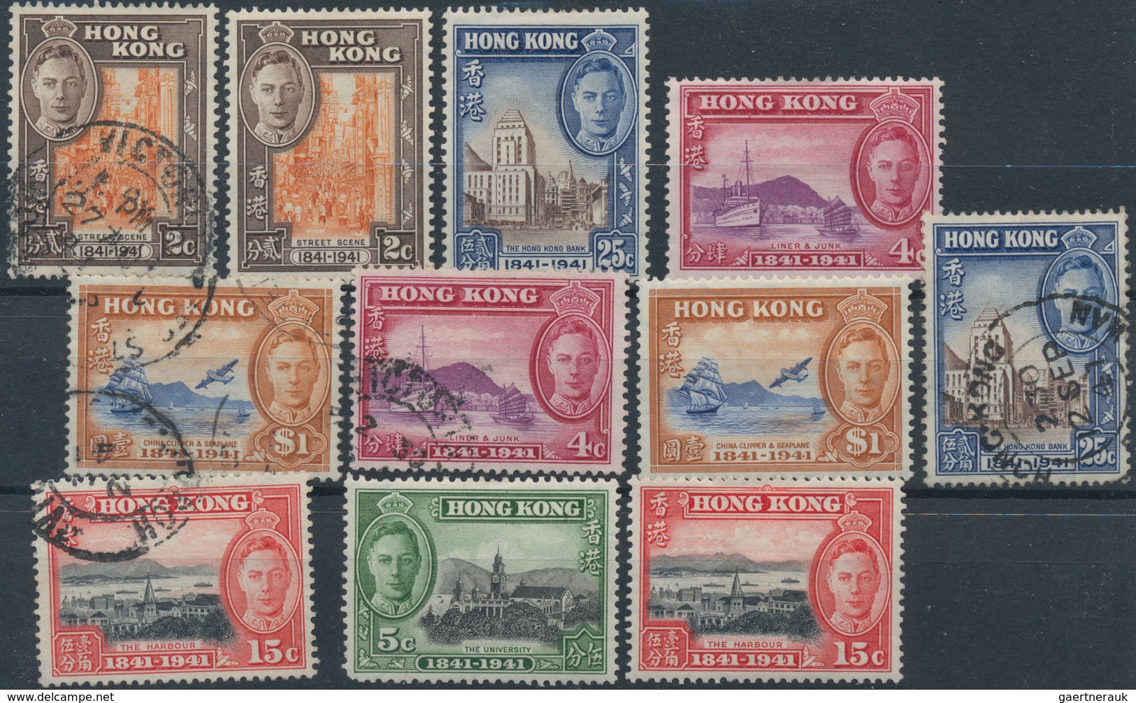Hongkong: 1900/70 (ca.), Collection On Stock Cards, MH And Used, Also Including A Few Covers. - Andere & Zonder Classificatie