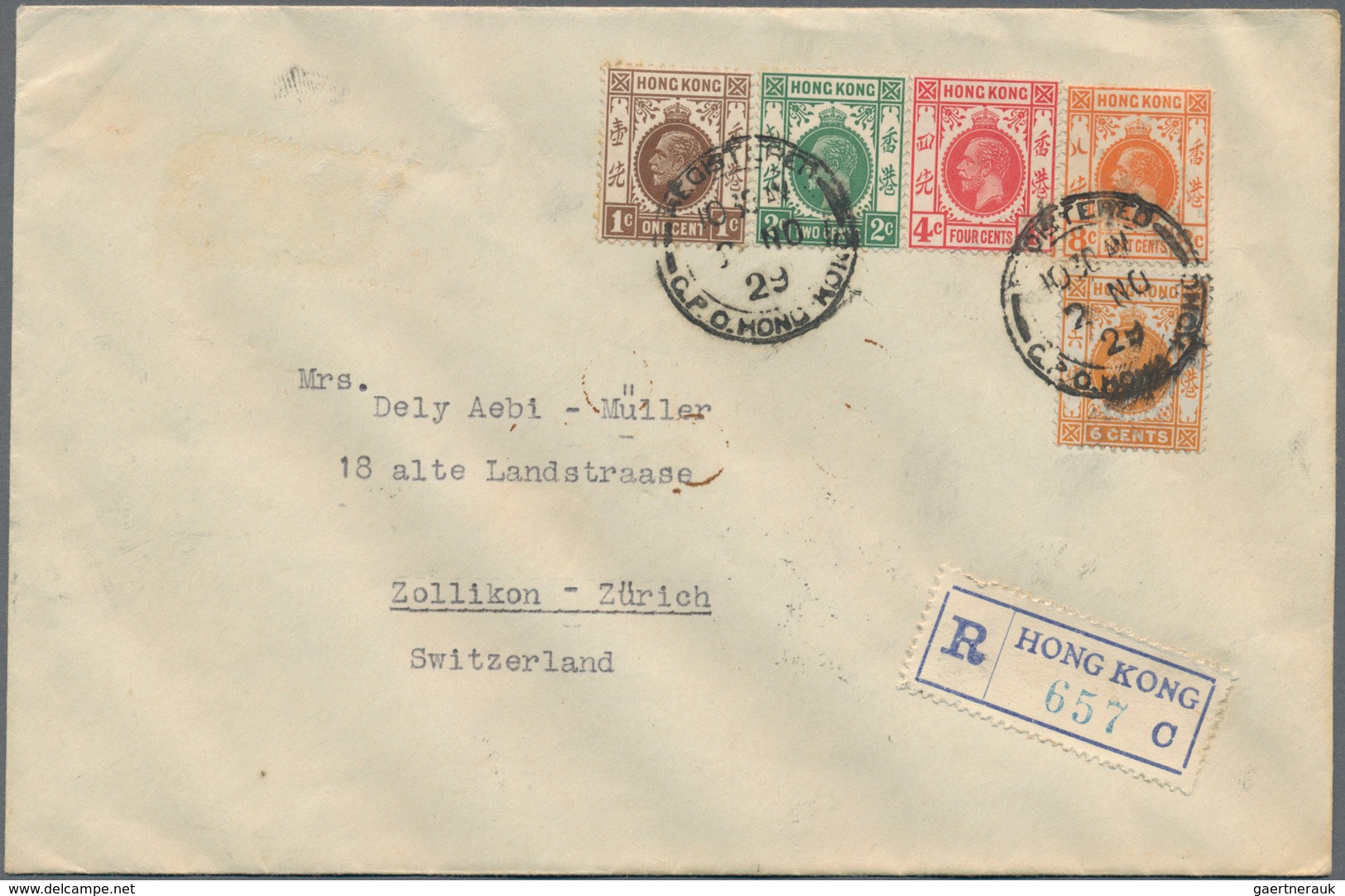 Hongkong: 1901/49, Ppc (4) And Covers (4) Inc. QV Used From CANTON, KEVII 4 C. On Ppc With Siemssen& - Otros & Sin Clasificación