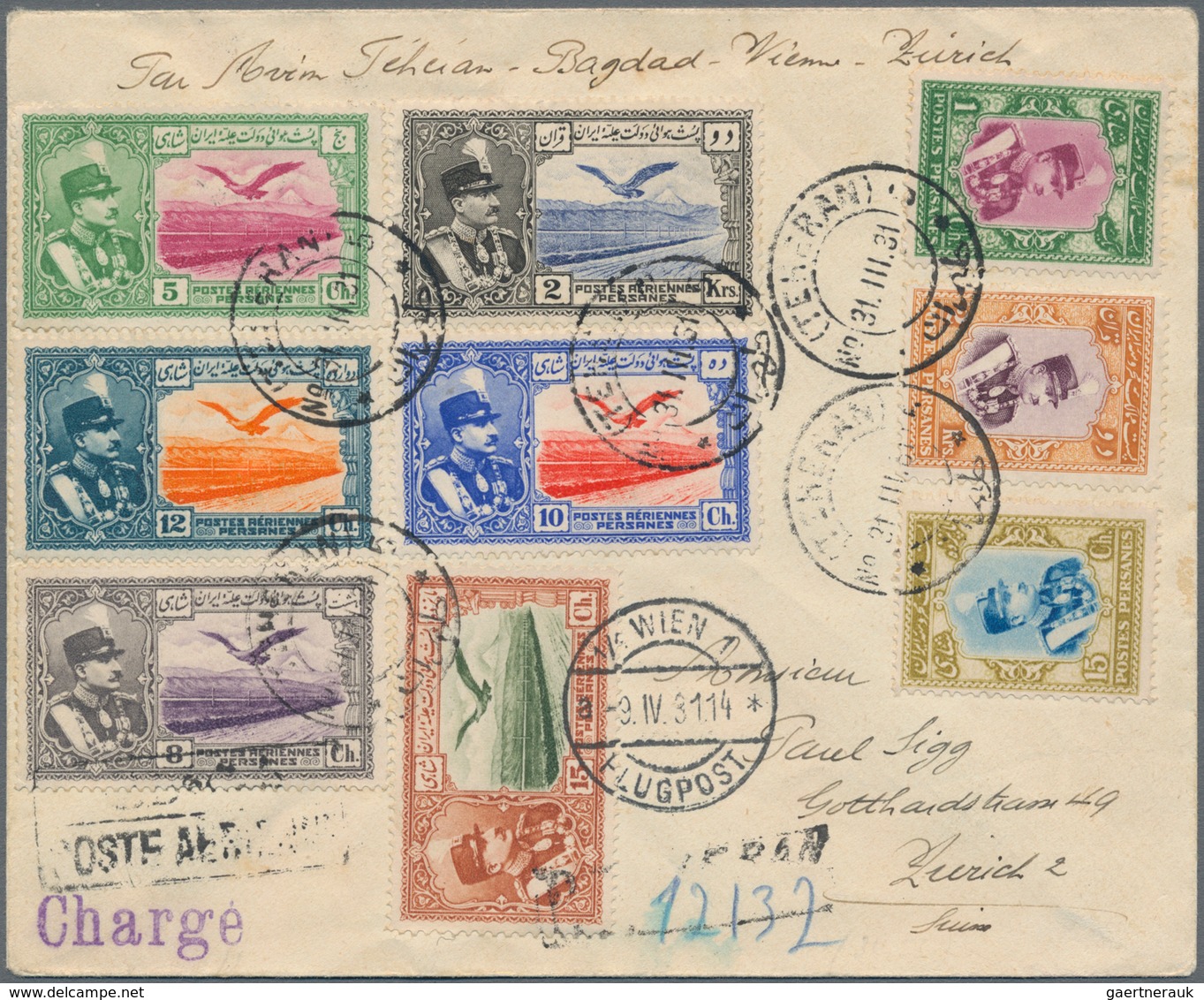 Iran: 1922-1985, 21 Covers & Cards Including Air Mails, First Flights Bouchir-Teheran & Meched-Teher - Iran