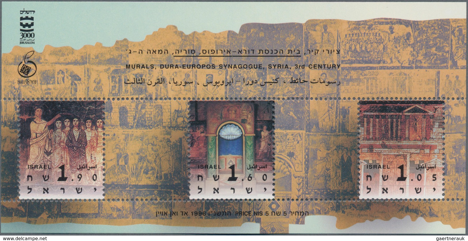 Israel: 1996/1998, Accumulation With Mainly MNH Stamps, Souvenir Sheets And Booklets, Some First Day - Nuevos (con Tab)