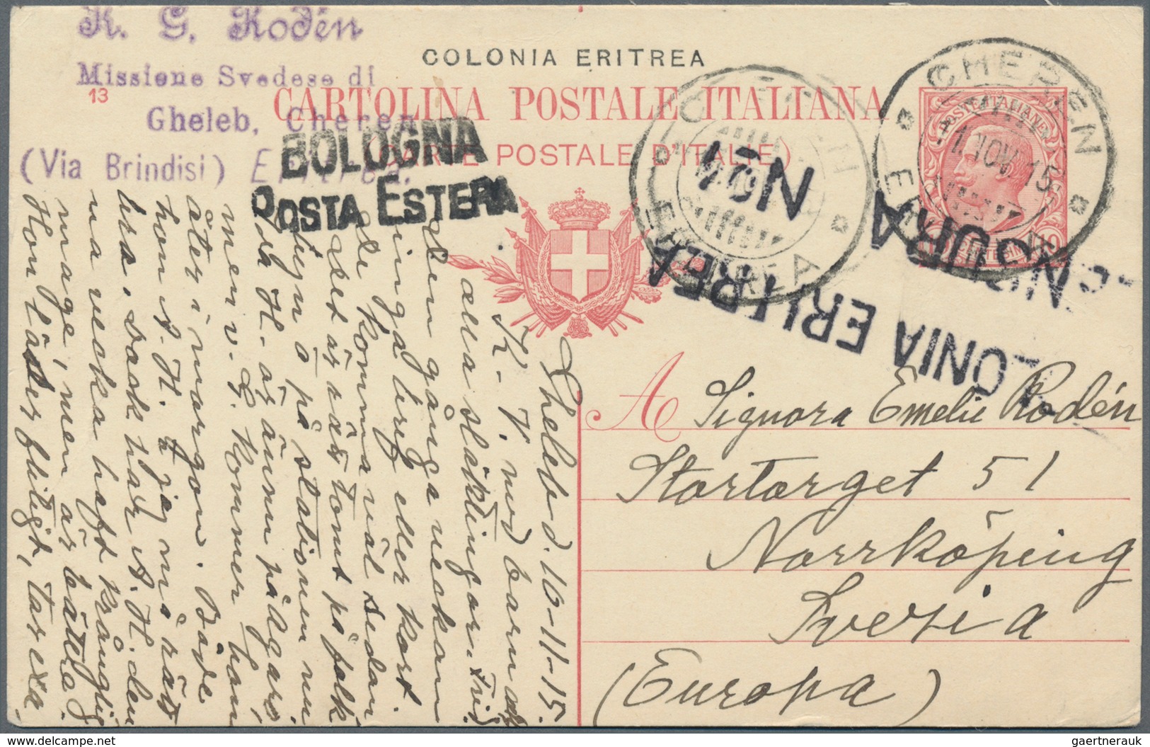 Italienisch-Ostafrika: 1915/1943, Nice Collection Of 28 Cards And Letters From Italian Eastafrica St - Italiaans Oost-Afrika