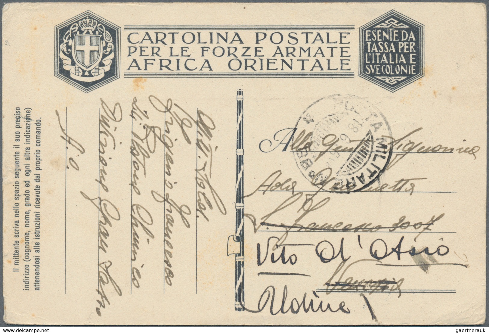 Italienisch-Ostafrika: 1915/1943, Nice Collection Of 28 Cards And Letters From Italian Eastafrica St - Italiaans Oost-Afrika