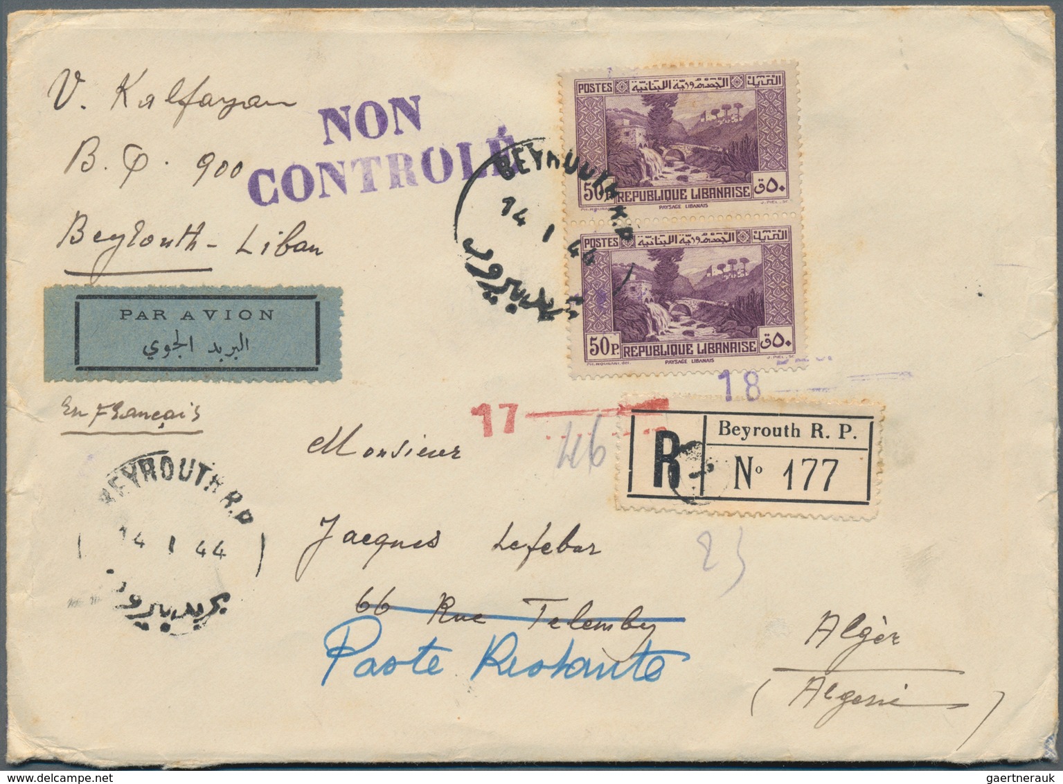 Libanon: 1898/1966, BEYROUTH, Collection Of More Than 70 Covers And Cards Starting With A Turkish St - Libanon