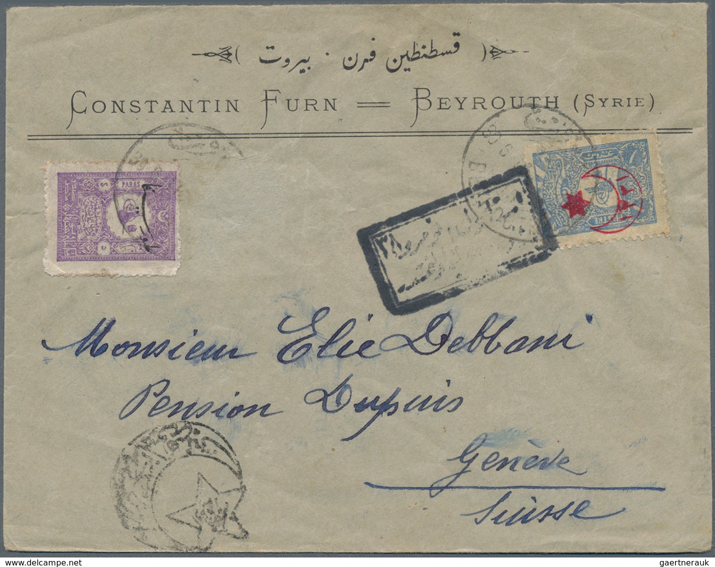 Libanon: 1898/1966, BEYROUTH, Collection Of More Than 70 Covers And Cards Starting With A Turkish St - Libanon