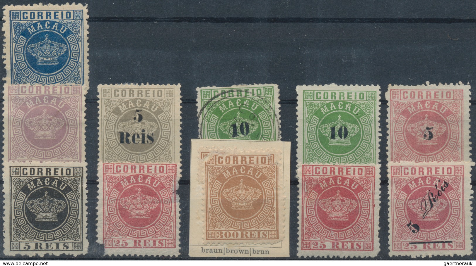 Macau: 1885/1955 (ca.), Collection On Stock Cards, Mostly Used, Partly MH, Also Including A Number O - Gebruikt