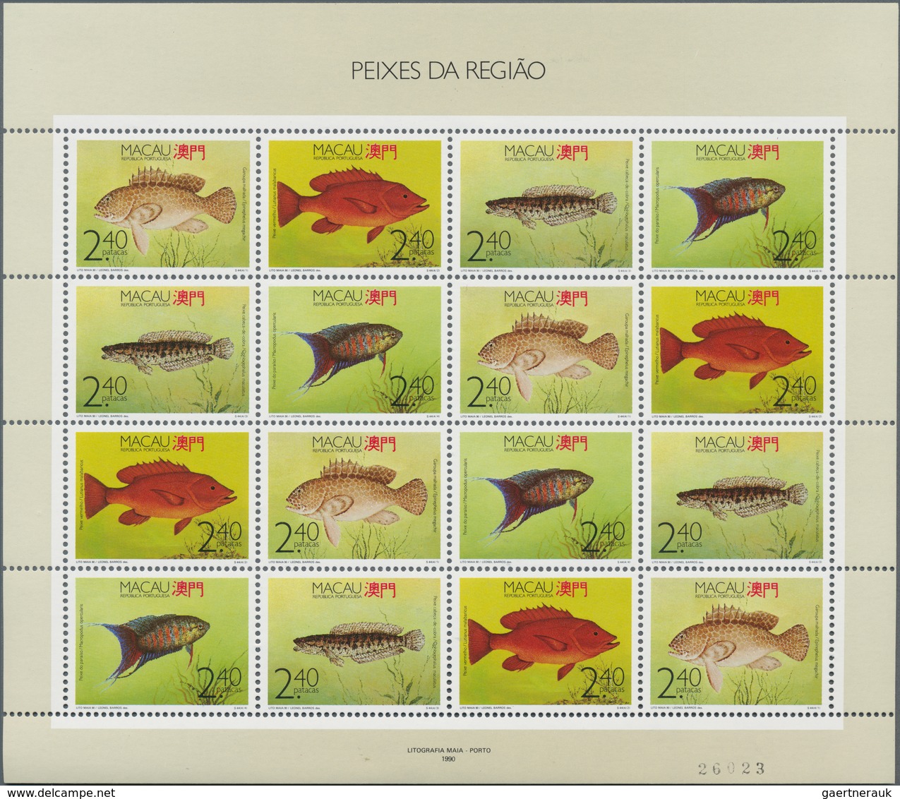 Macau: 1987/1990, Lot Of The Rare Minature Sheets MNH: 1987 Michel No. 569/572: Four Folded Sheets; - Gebruikt