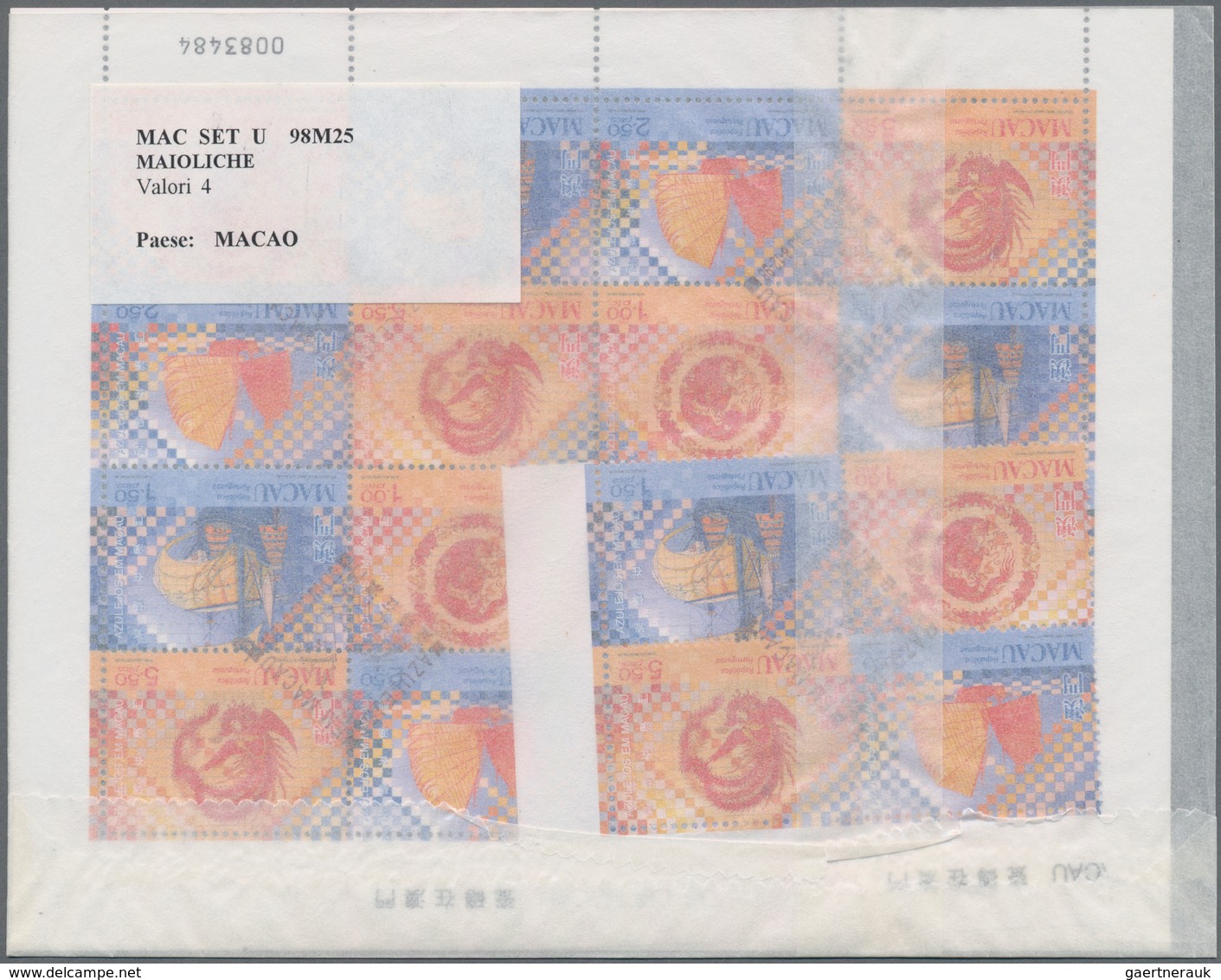 Macau: 1997/1998, Small Collection/accumulation Mostly First Day Cancelled Stamps And Souvenir Sheet - Usados