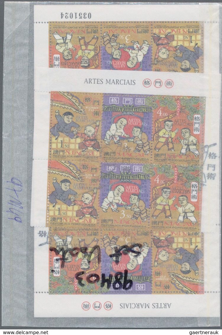 Macau: 1997/1998, Small Collection/accumulation Mostly First Day Cancelled Stamps And Souvenir Sheet - Usados