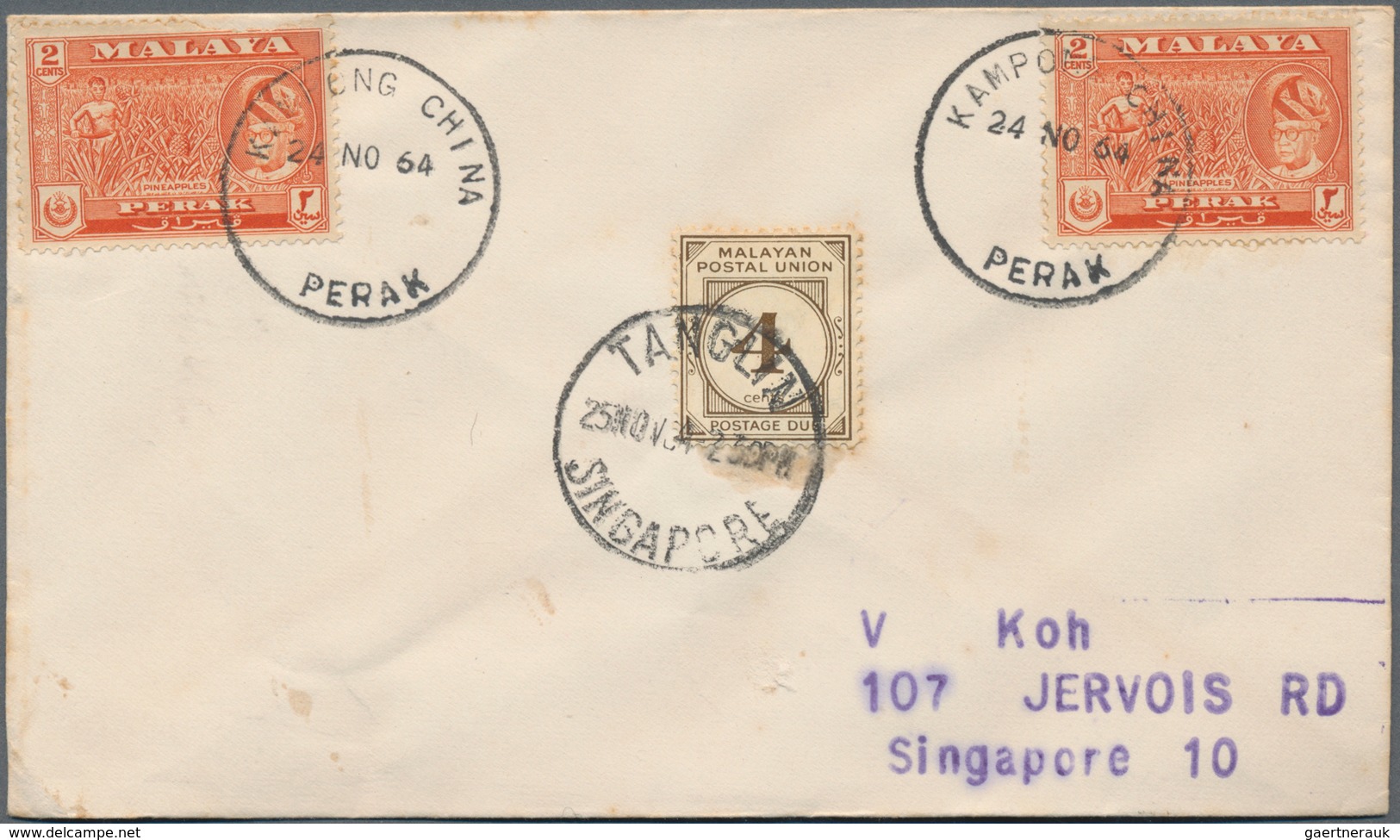 Malaiische Staaten - Perak: 1900 - 1980 (ca.), Collection Of About 1,000 Covers, Mostly Post WWII, M - Perak