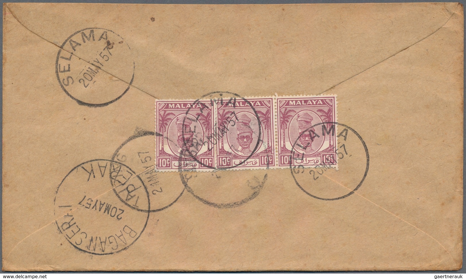 Malaiische Staaten - Perak: 1906 - 1940 (approx.), Lot Of About 360 Covers, Many Sent Registered To - Perak