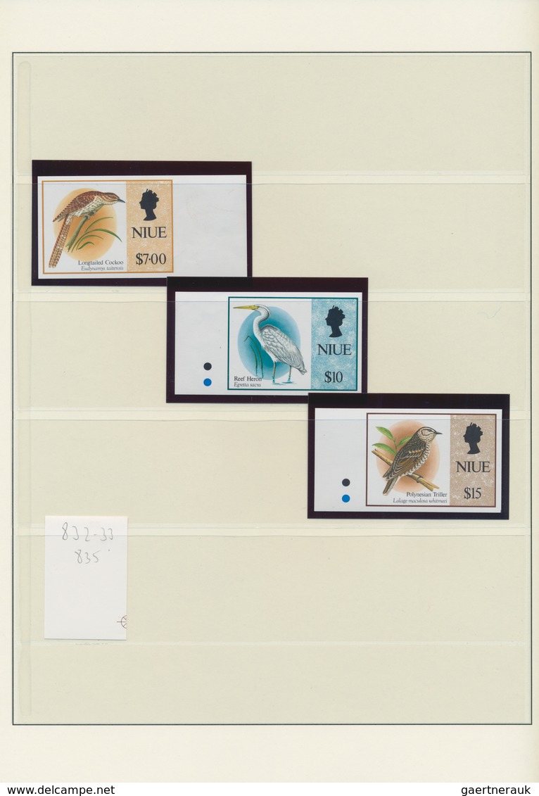 Niue: 1993/2003. Nice Collection With Imperforate Mint, Nh, Issues, Which Are Not Often, If At All, - Niue