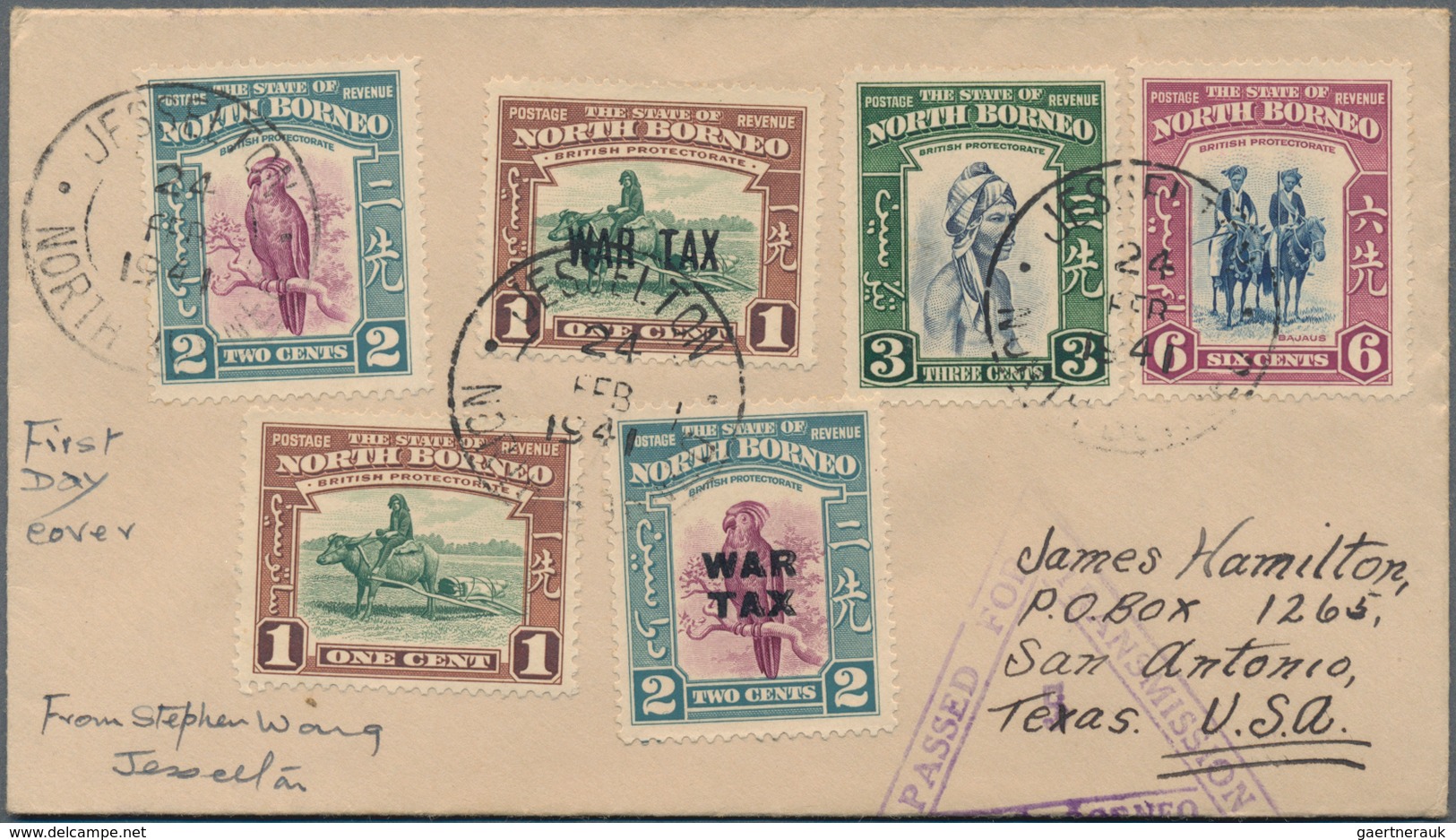 Nordborneo: 1915/61, Covers (8, Mostly QEII, Two Slight Faults), FDC (1), FFC (2). Plus 1890/1900 (c - North Borneo (...-1963)