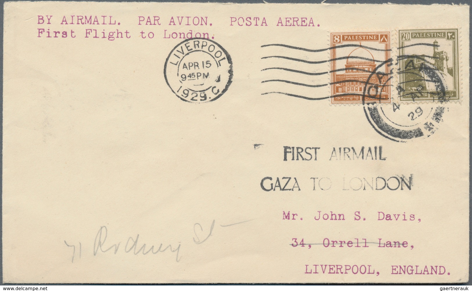 Palästina - Stempel: 1905 From, GAZA And SINAI, Postmark Collection With Ca.30 Covers/cards Together - Palestina