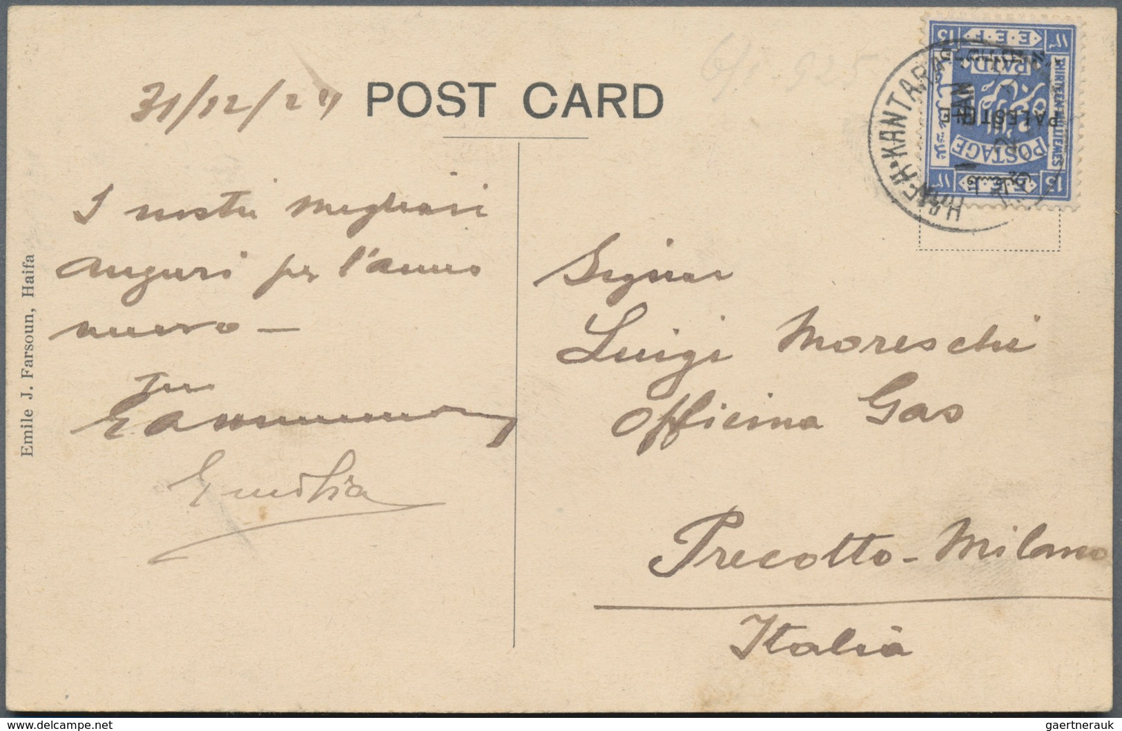 Palästina - Stempel: 1905 From, GAZA And SINAI, Postmark Collection With Ca.30 Covers/cards Together - Palestina