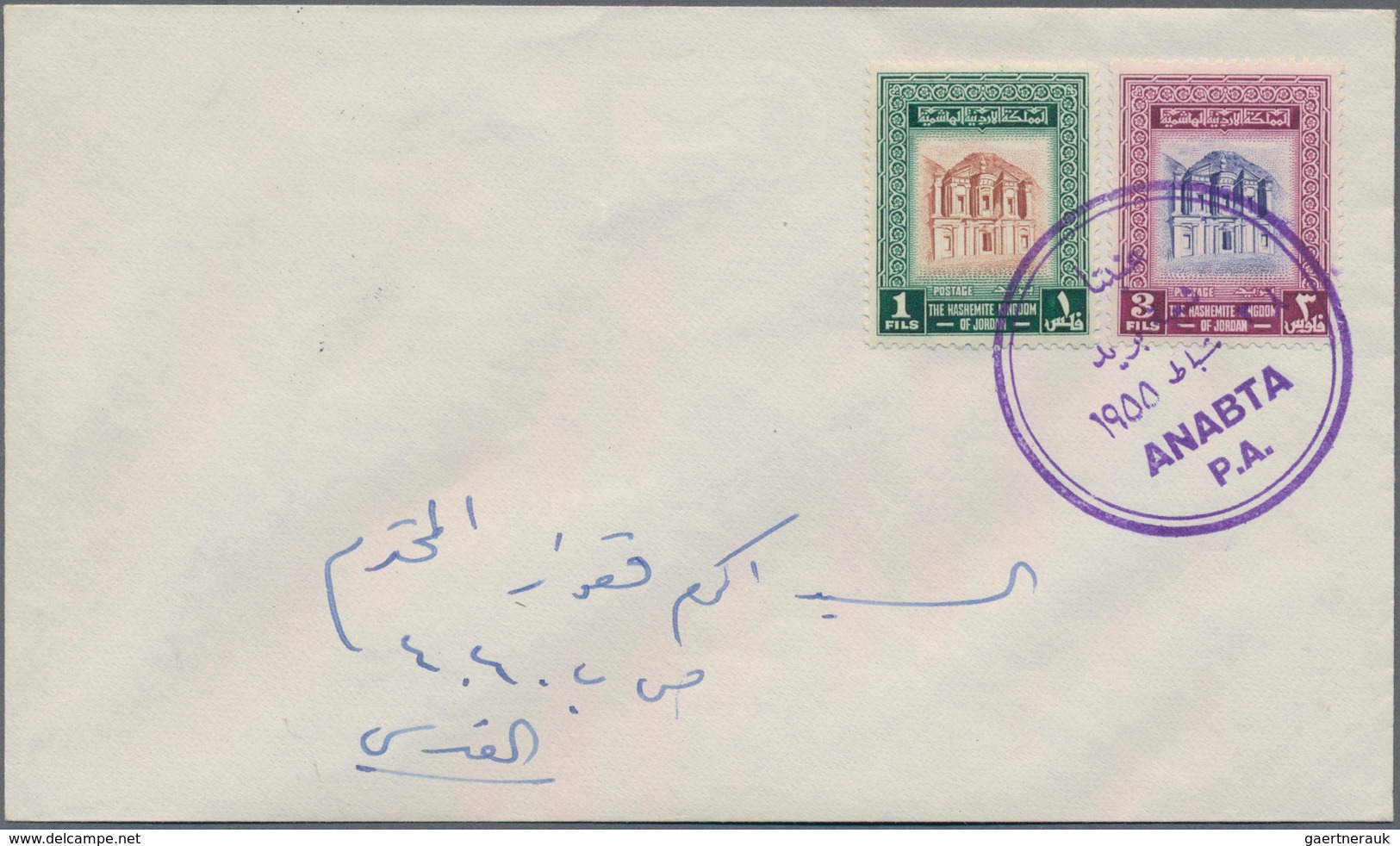 Palästina - Stempel: 1950/1967 Ca., WEST BANK Postmarks Collection With 38 Covers From Jordan, Compr - Palestina