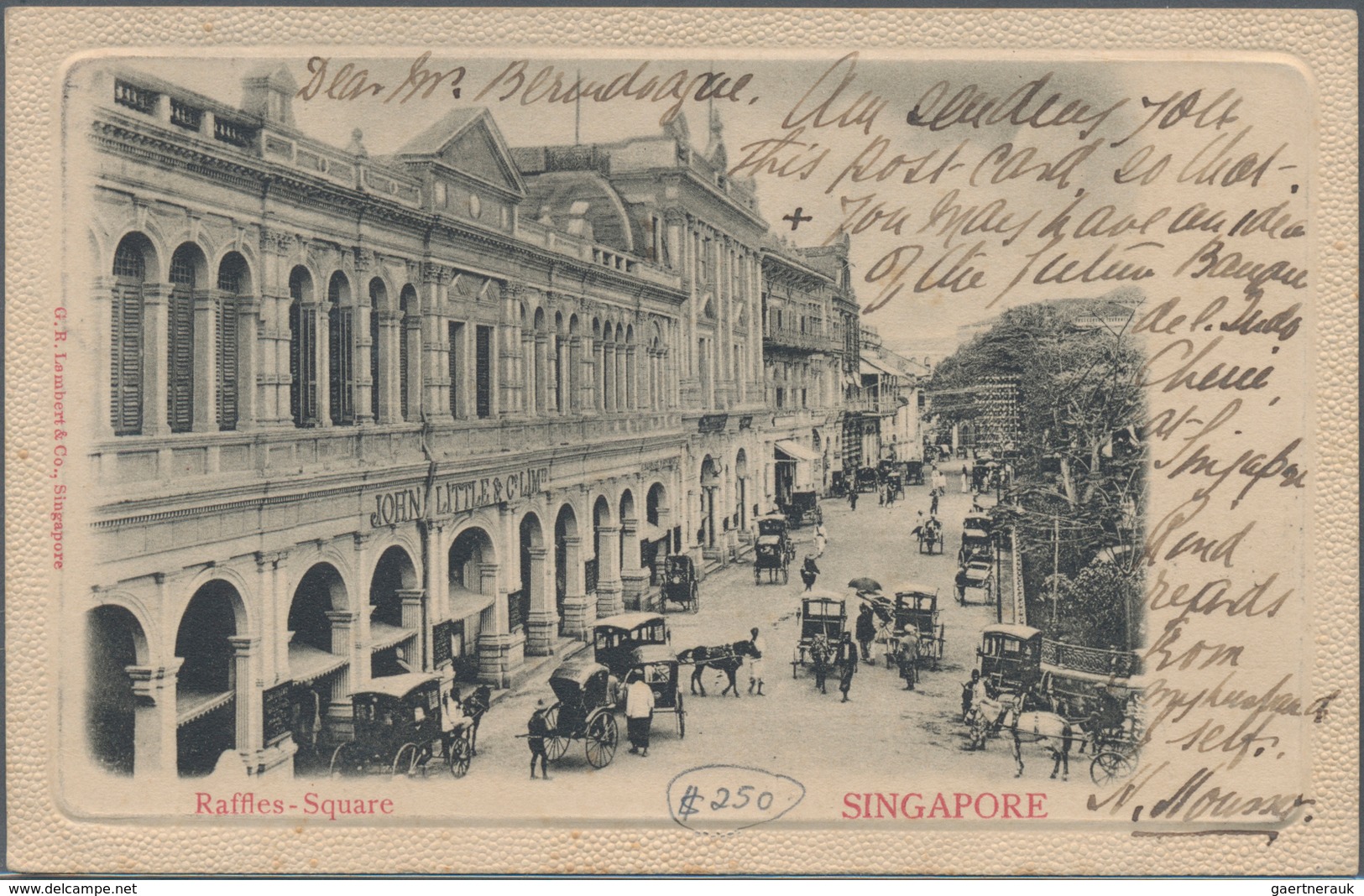 Singapur: 1910 From, Accumulation Of 29 Old Picture-postcards Including Panorama Double-card, Unused - Singapour (...-1959)