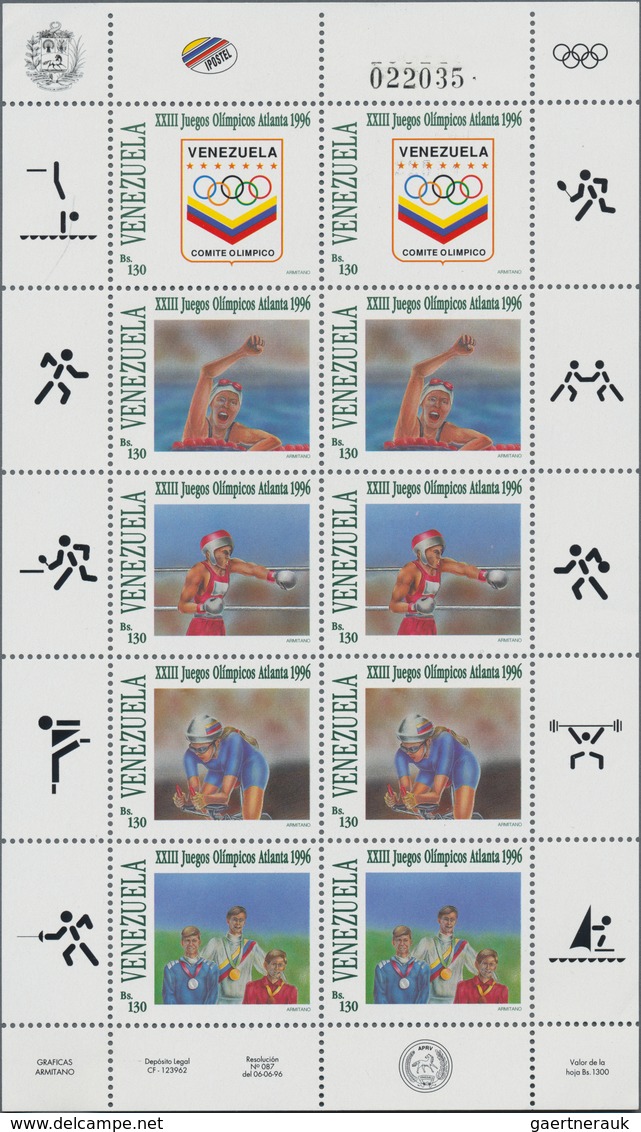 Venezuela: 1996/1997, Stock Of These Years' Issues (often In Minature Sheets) And Souvenir Sheets In - Venezuela