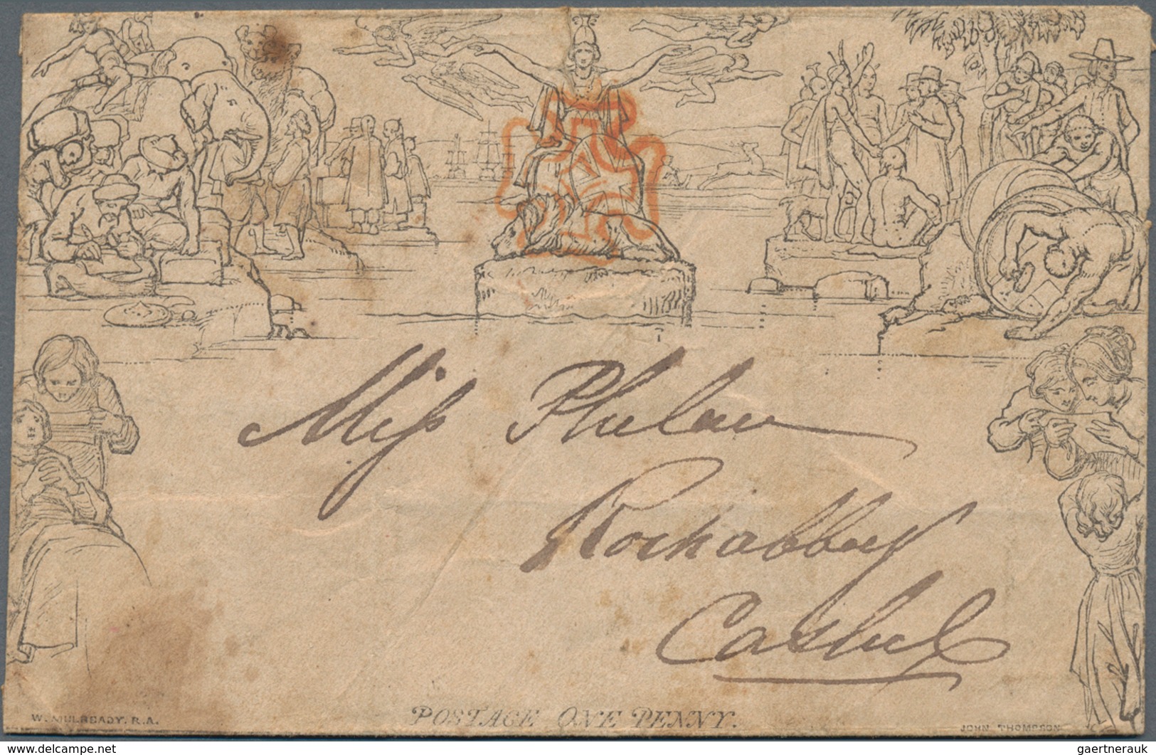 Alle Welt: 1840-1920's Ca.: About 70 Postal Stationery Items Worldwide, Starting With An 1840 Mulrea - Verzamelingen (zonder Album)