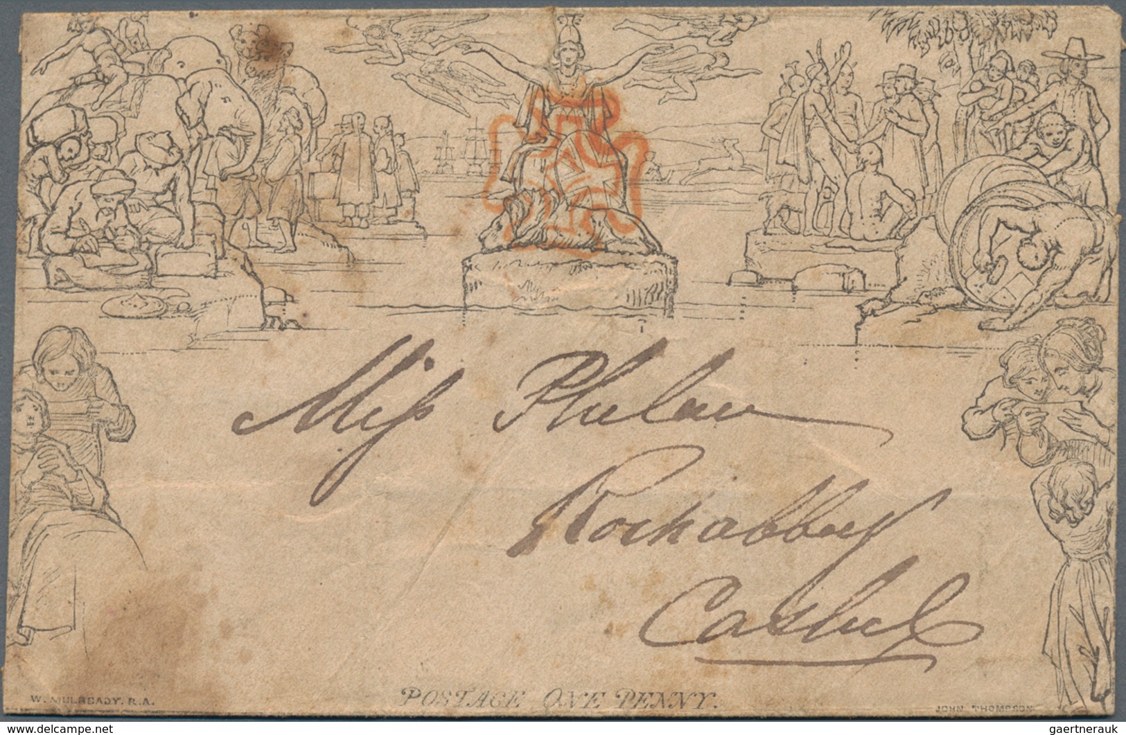 Alle Welt: 1840-1920's Ca.: About 70 Postal Stationery Items Worldwide, Starting With An 1840 Mulrea - Colecciones (sin álbumes)