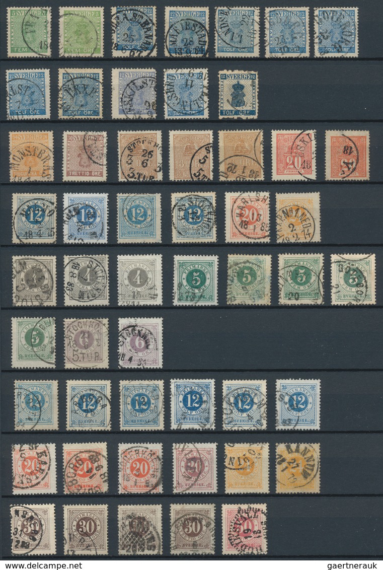 Alle Welt: 1850/1960 (ca.), Used And Mint Collection/accumulation In Three Stockbooks, Varied Condit - Verzamelingen (zonder Album)