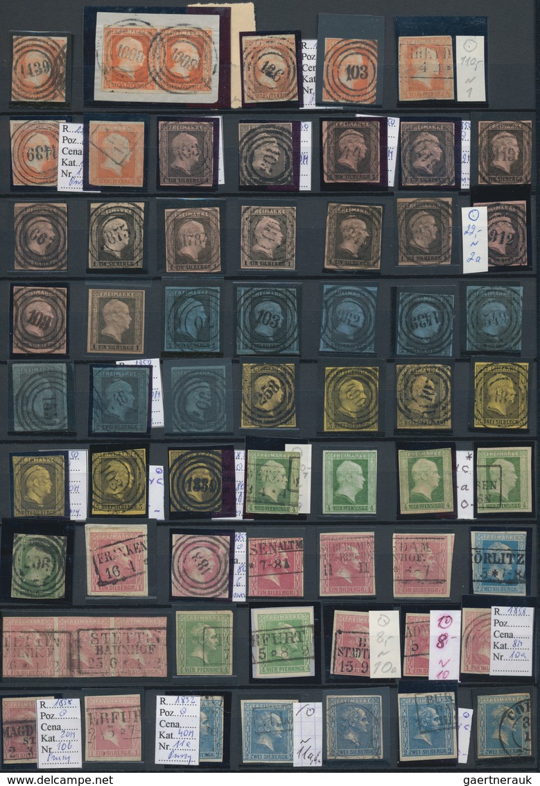 Alle Welt: 1850/1960 (ca.), Used And Mint Collection/accumulation In Three Stockbooks, Varied Condit - Sammlungen (ohne Album)