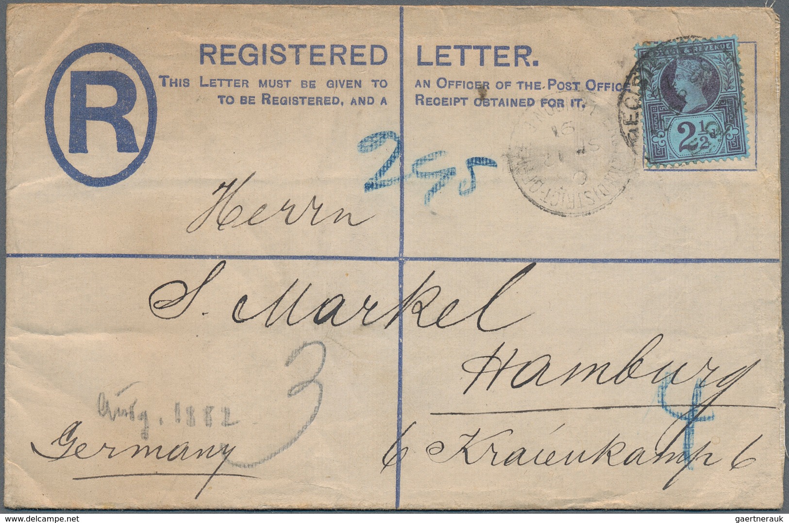 Alle Welt: 1870-1920, Postal Stationery Collection Europe & Overseas In Very Old Folder, Some Differ - Verzamelingen (zonder Album)