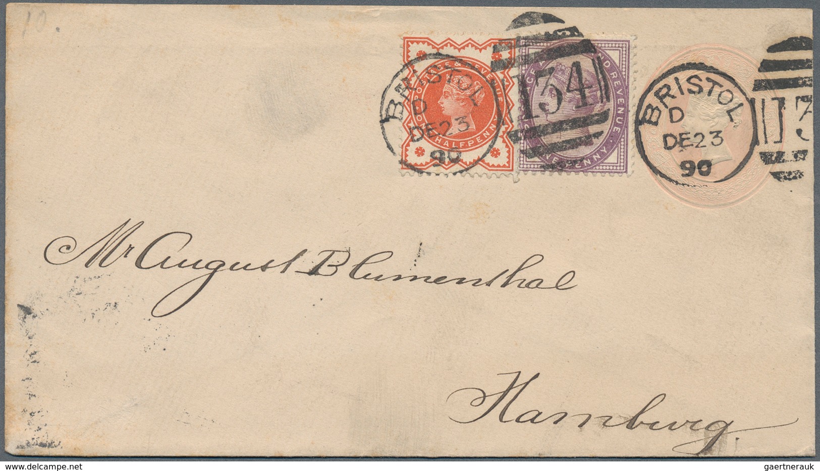 Alle Welt: 1870-1920, Postal Stationery Collection Europe & Overseas In Very Old Folder, Some Differ - Colecciones (sin álbumes)