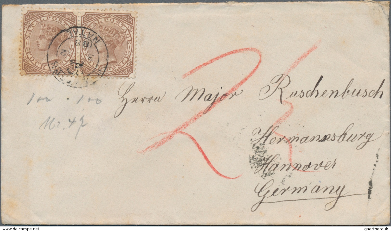 Übersee: 1825/1940, Valuable Postal History Lot With 26 Covers, Cards And Stationeries, Comprising P - Otros & Sin Clasificación