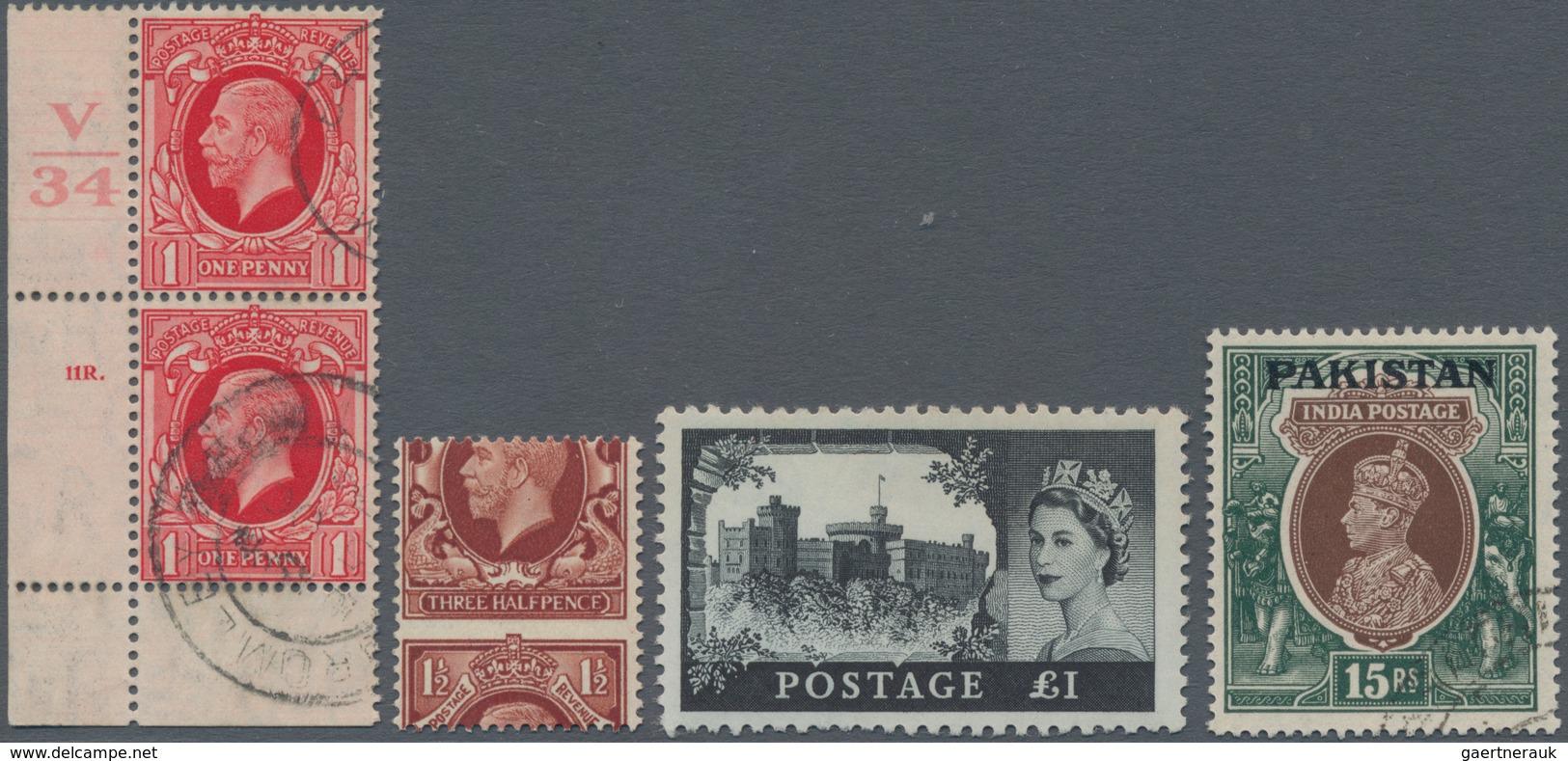 British Commonwealth: 1900-1960's Ca.: Mint And Used Stamps From Great Britain (KEVII. To QEII. Defi - Andere & Zonder Classificatie