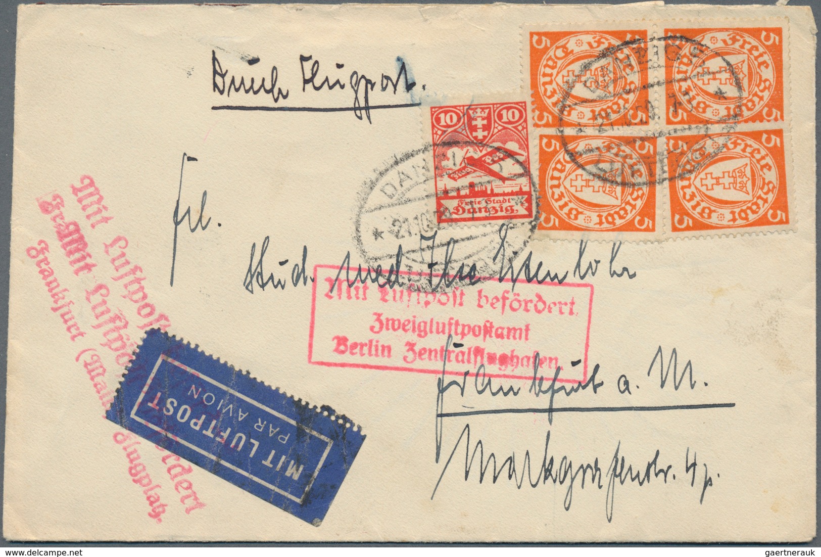 Flugpost Deutschland: 1909/1960 Ca., Sehr Reichhaltige Sammlung Der Deutschen Luftpost Mit über 300 - Luchtpost & Zeppelin