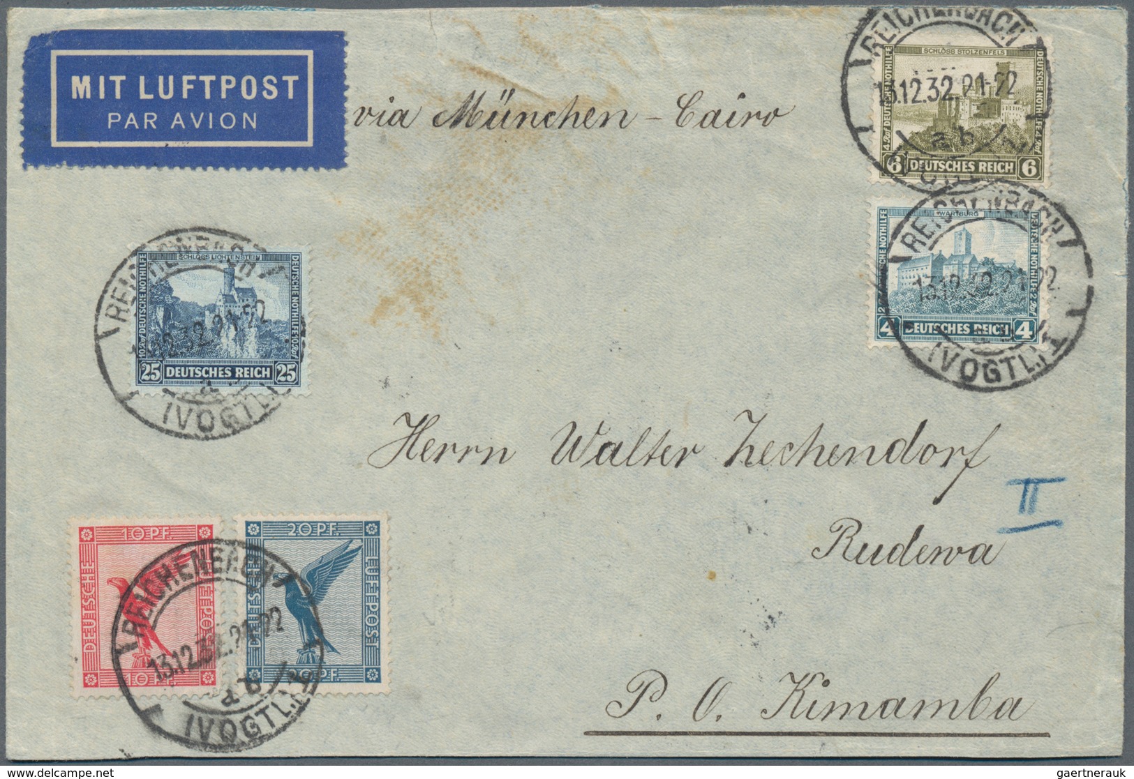Flugpost Deutschland: 1909/1960 ca., sehr reichhaltige Sammlung der deutschen Luftpost mit über 300