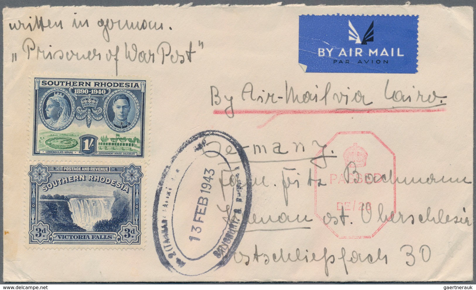 Flugpost Übersee: 1923/1945, Interesting Collection With 26 Airmail Covers From Various Countries, C - Andere & Zonder Classificatie