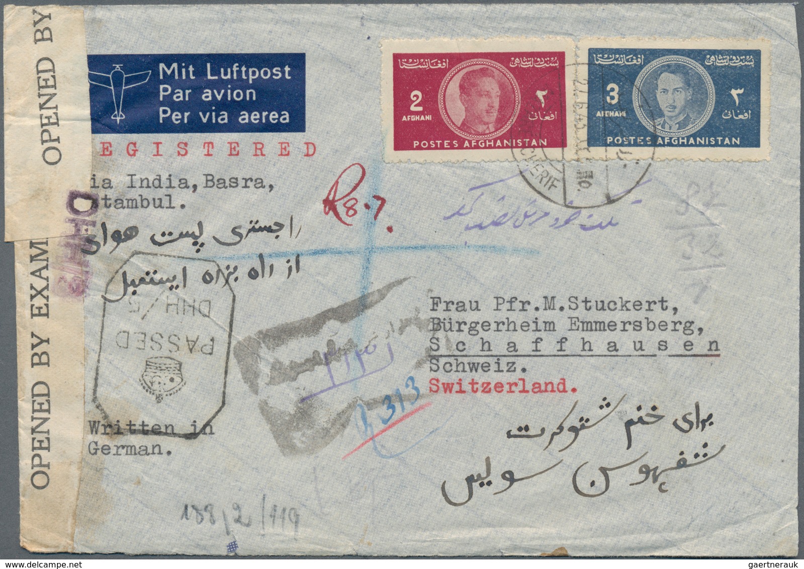 Flugpost Übersee: 1929/1946, ASIA, Attractive Lot With 17 Airmail Covers From Various Countries, Com - Otros & Sin Clasificación