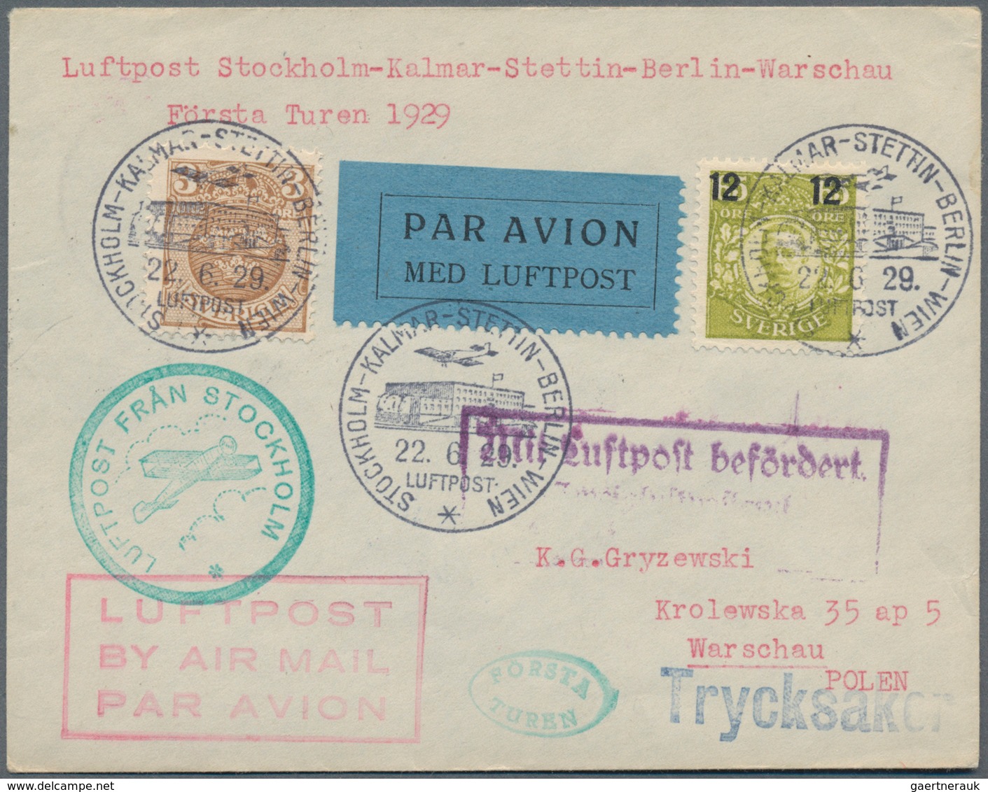 Flugpost Alle Welt: 1910 From Ca., Comprehensive Collection With Ca.100 Airmail Covers/cards, Compri - Otros & Sin Clasificación