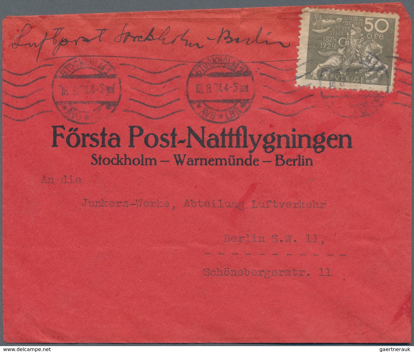 Flugpost Alle Welt: 1910 from ca., comprehensive collection with ca.100 airmail covers/cards, compri