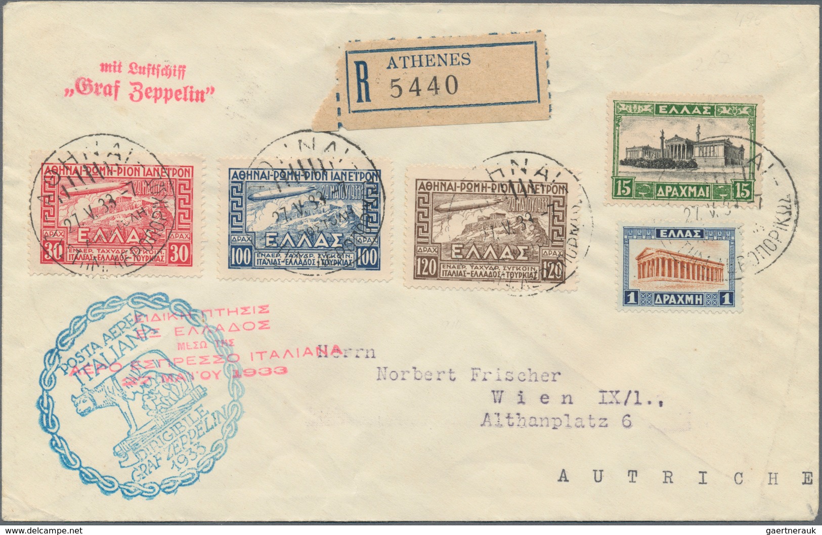 Zeppelinpost Deutschland: 1924/1936, Collection Of 83 Zeppelin Covers/cards Incl. Better Pieces. Det - Luchtpost & Zeppelin