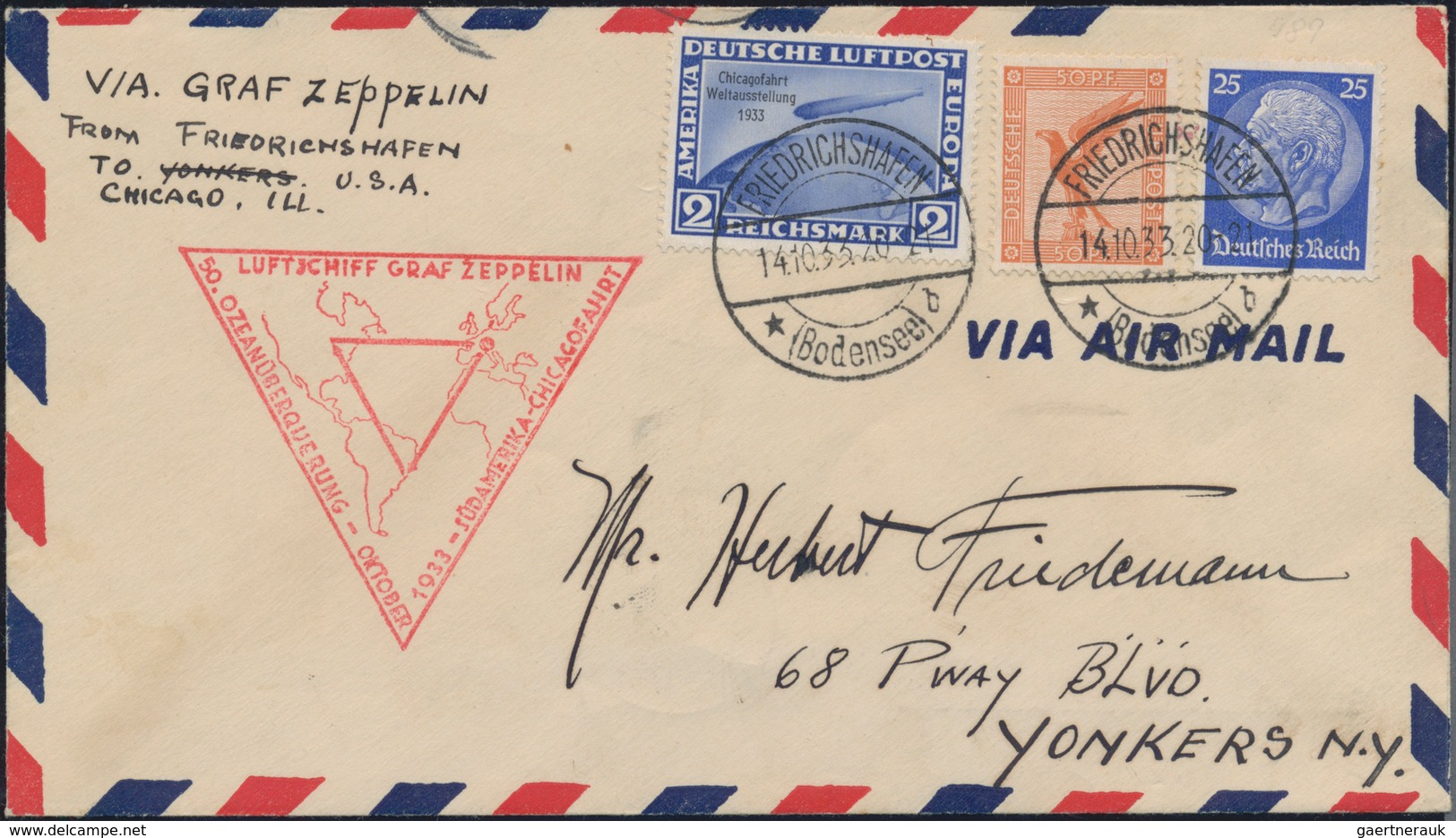 Zeppelinpost Deutschland: 1924/1936, Collection Of 83 Zeppelin Covers/cards Incl. Better Pieces. Det - Correo Aéreo & Zeppelin